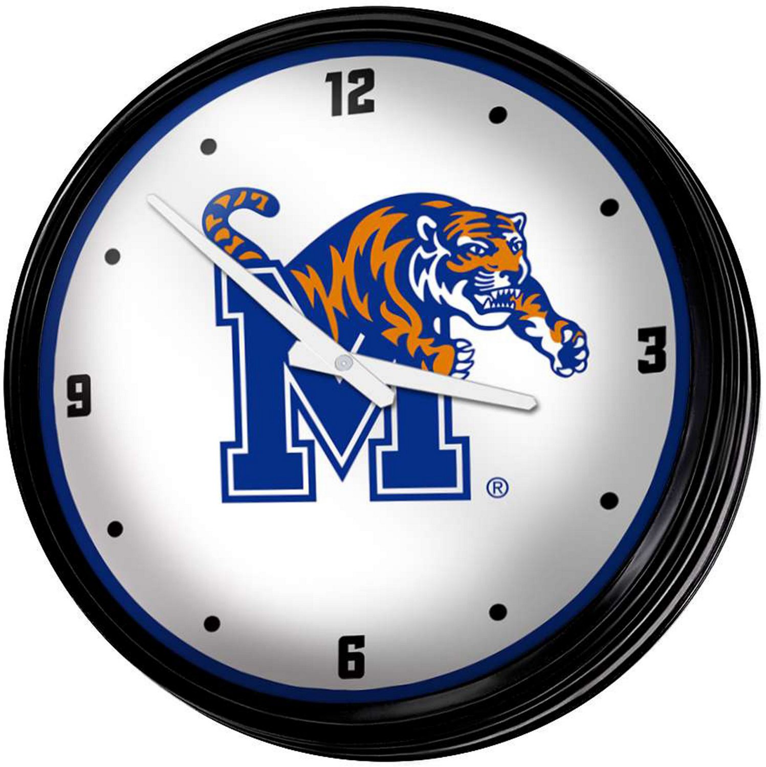 The Fan-Brand University of Memphis Retro Lighted Wall Clock