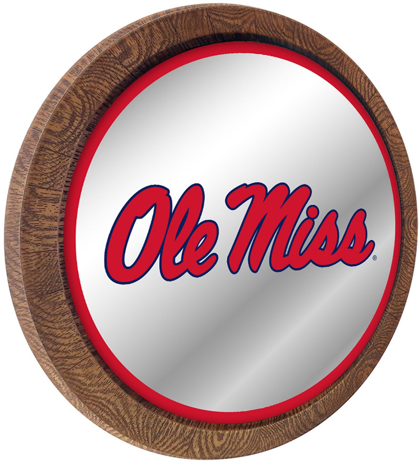 The Fan-Brand University of Mississippi Barrel Top Mirrored Sign - view number 2