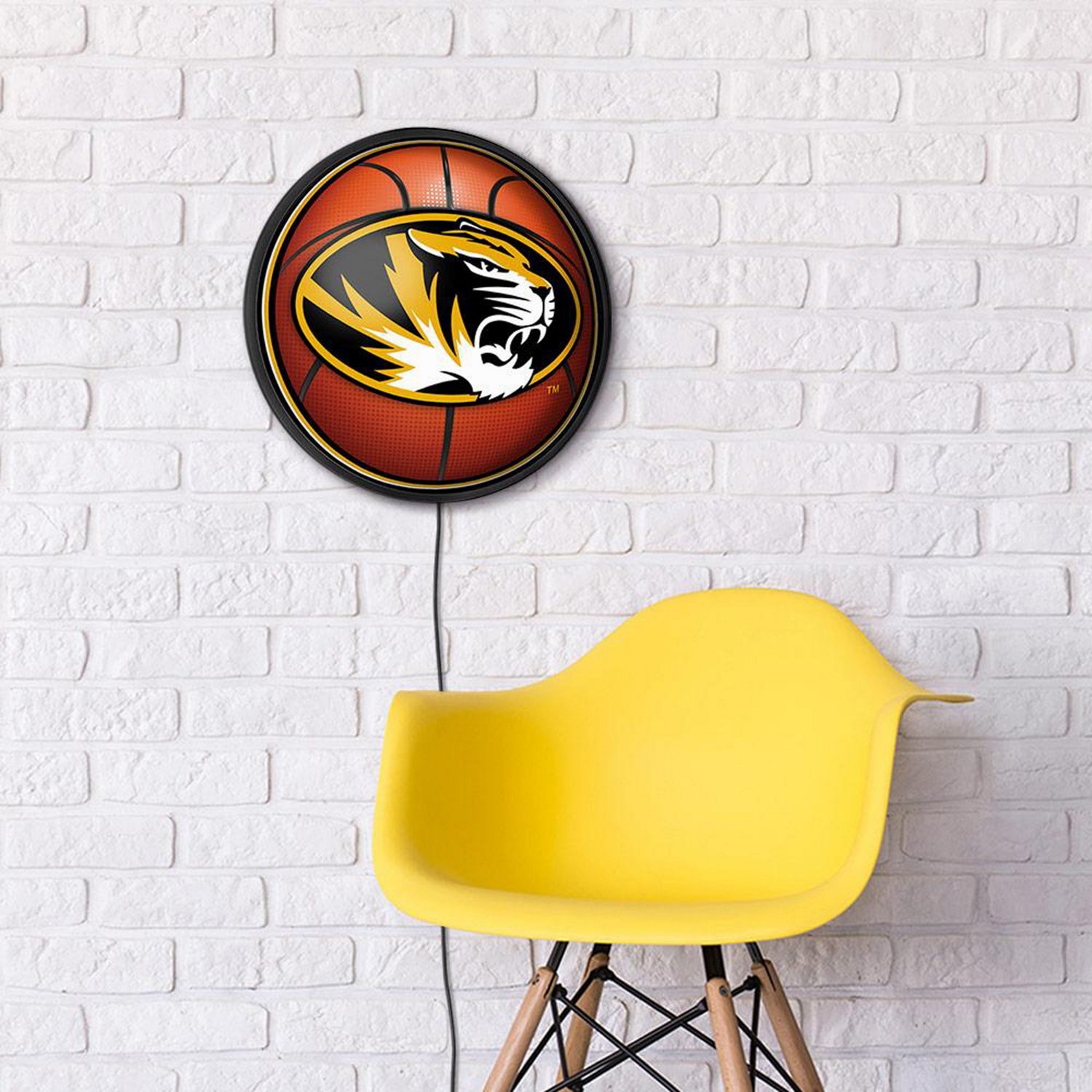 The Fan-Brand University of Missouri Basketball Round Slimline Lighted Wall Sign - view number 4