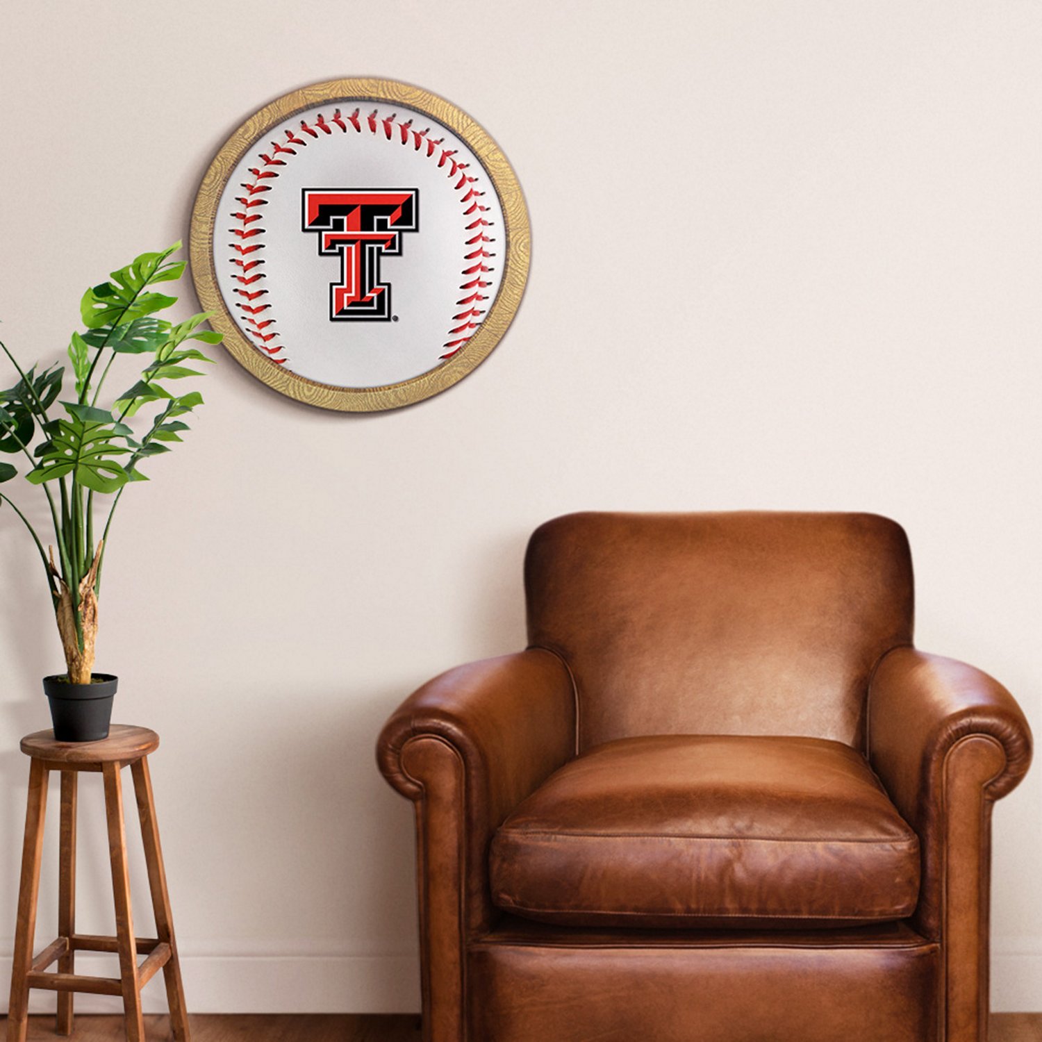 The Fan-Brand Texas Tech University Baseball Faux Barrel Frame Sign - view number 3