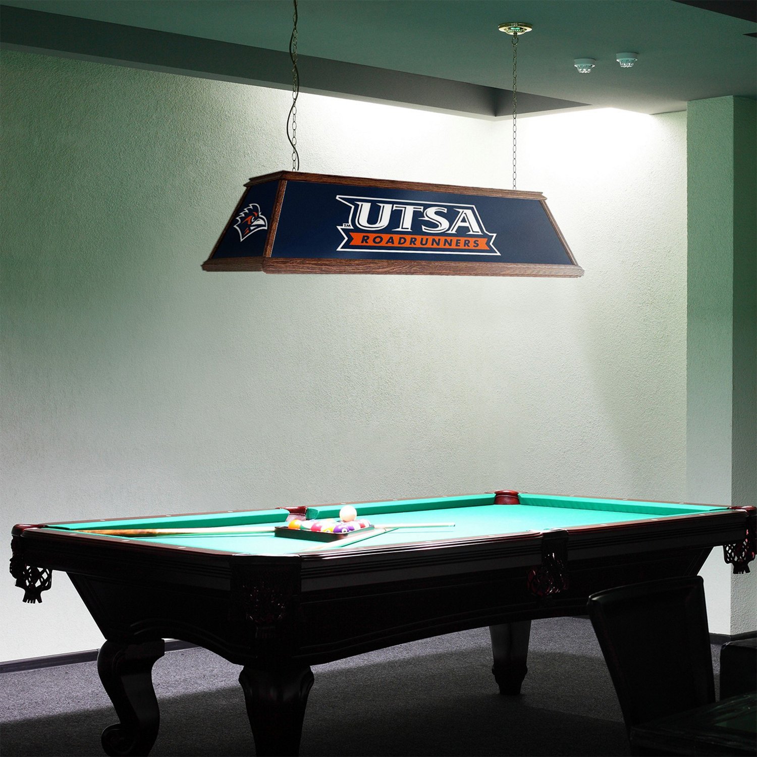The Fan-Brand University of Texas at San Antonio Premium Wood Pool Table Light - view number 3