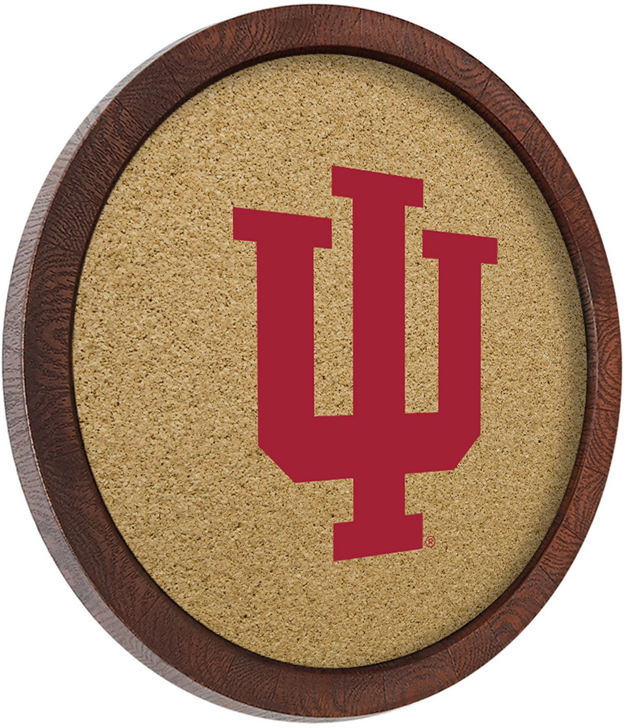The Fan-Brand Indiana University “Faux” Barrel Framed Cork Board - view number 2