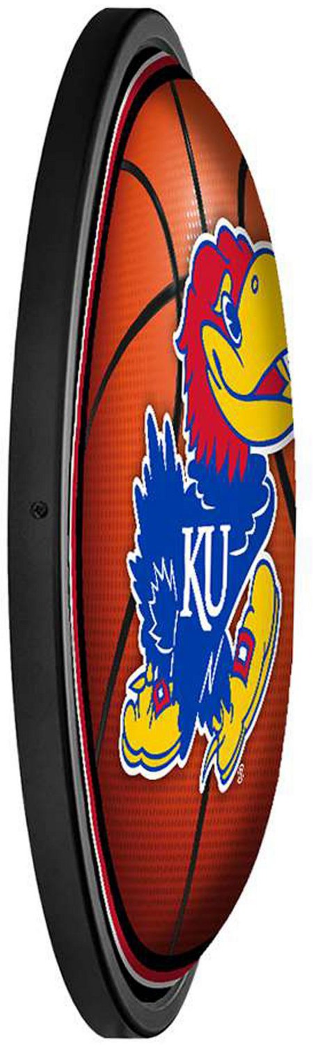 The Fan-Brand University of Kansas Basketball Round Slimline Lighted Sign - view number 3