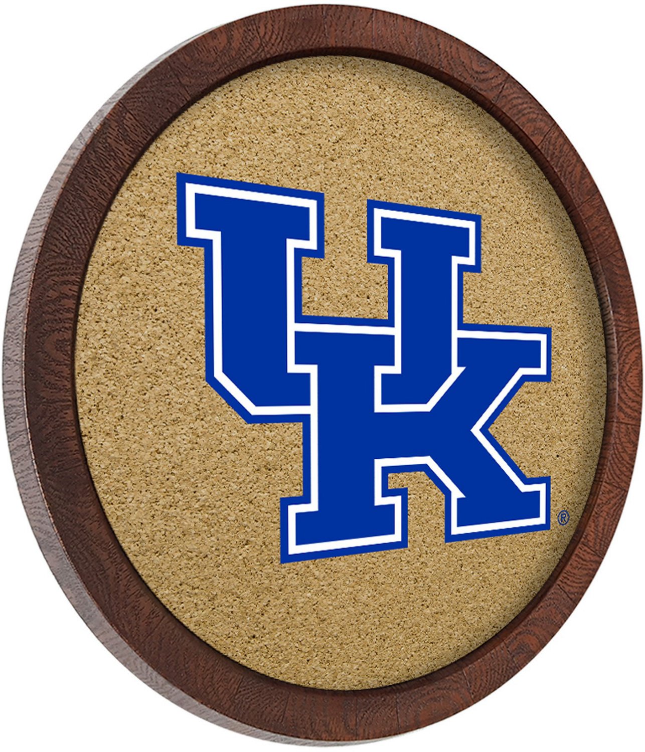 The Fan-Brand University of Kentucky “Faux” Barrel Framed Cork Board - view number 2