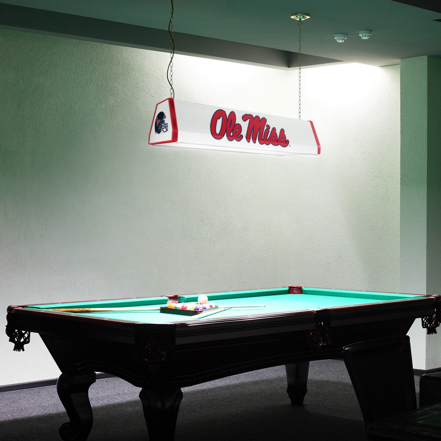 The Fan-Brand University of Mississippi Standard Pool Table Light - view number 4