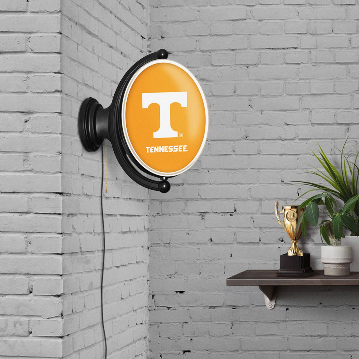 The Fan-Brand University of Tennessee Original Oval Rotating Lighted Sign  - view number 4