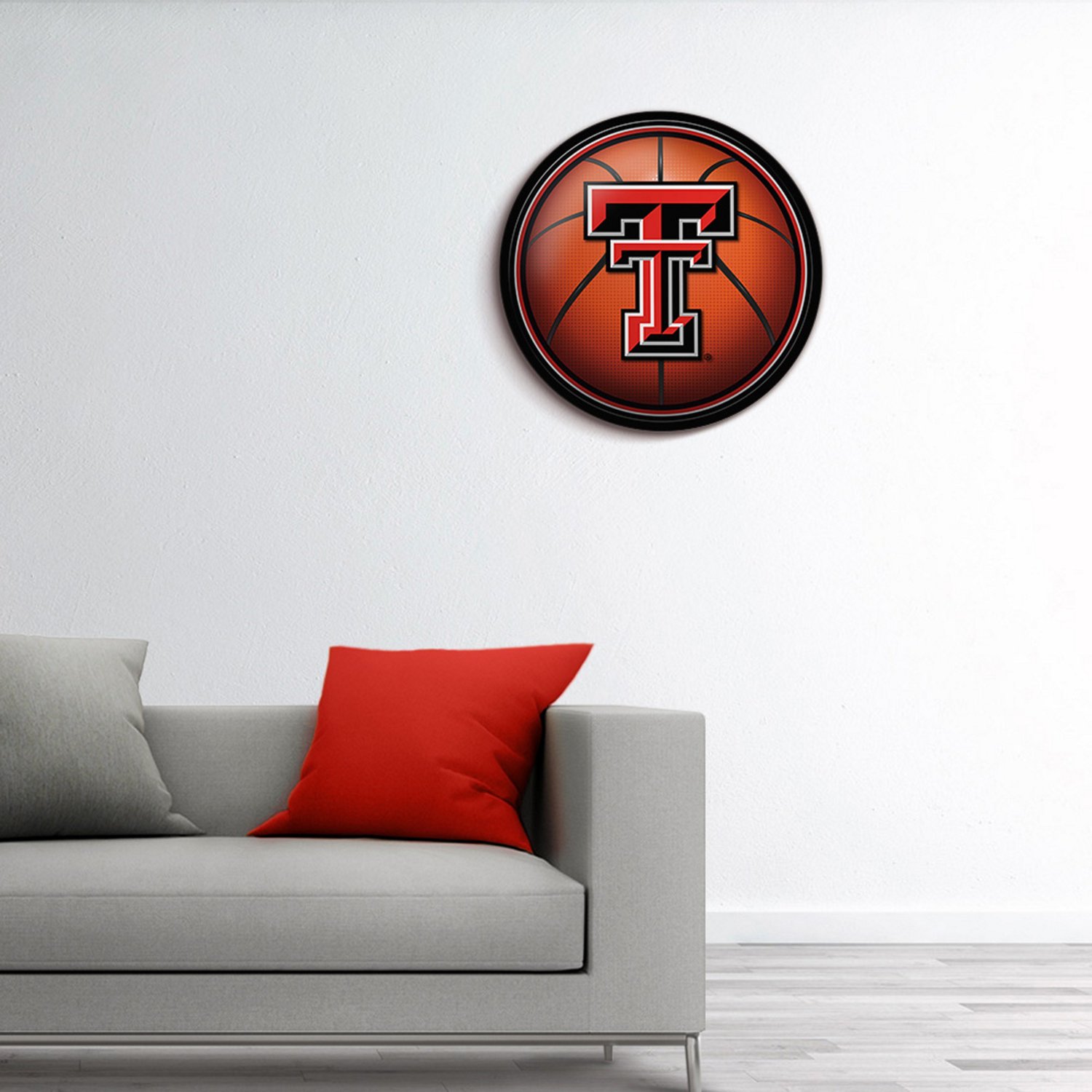 The Fan-Brand Texas Tech University Basketball Modern Disc Sign - view number 3