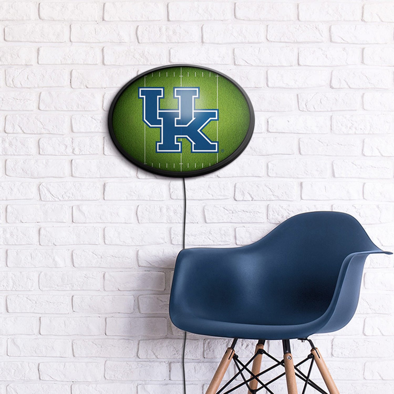 The Fan-Brand University of Kentucky On the 50 Oval Slimline Lighted Sign - view number 4