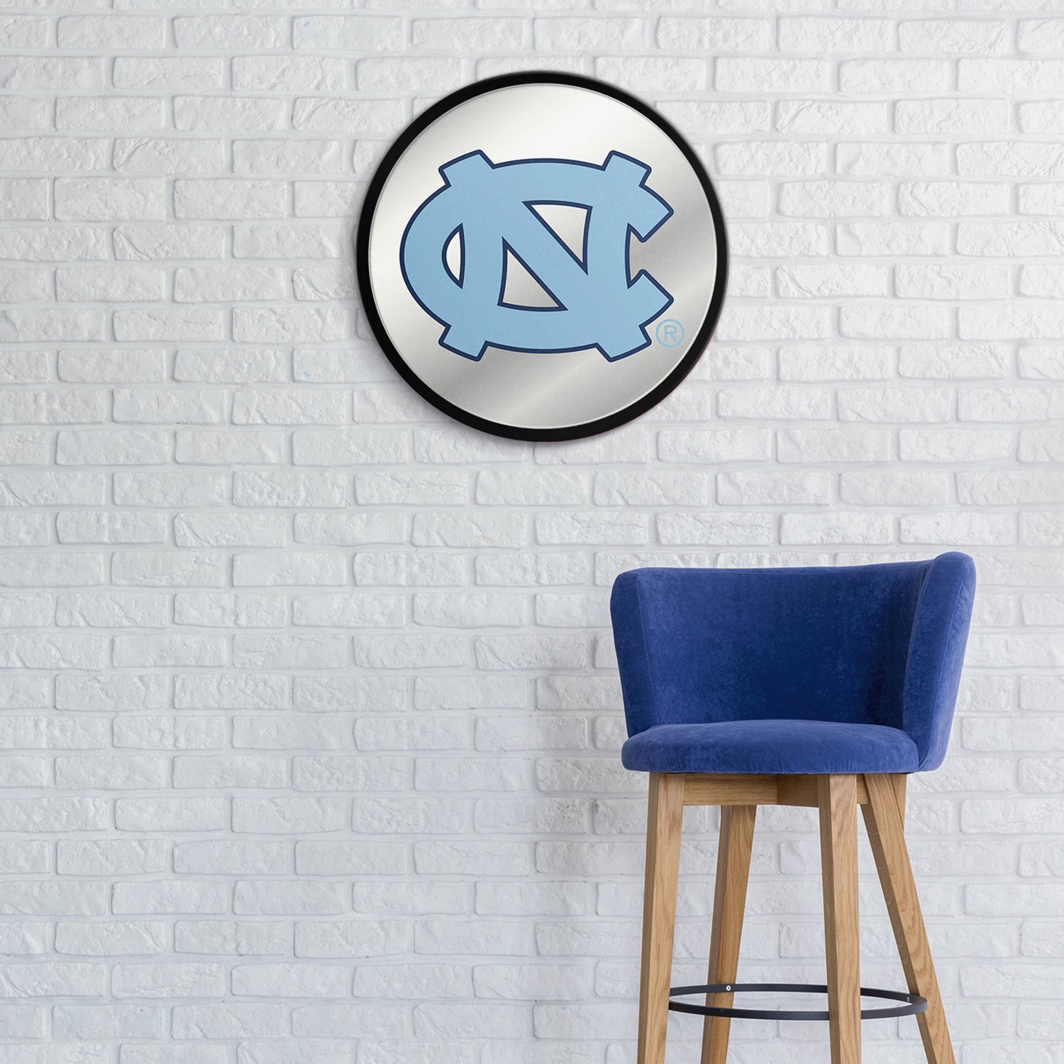 The Fan-Brand University of North Carolina Modern Disc Mirrored Wall Sign - view number 3