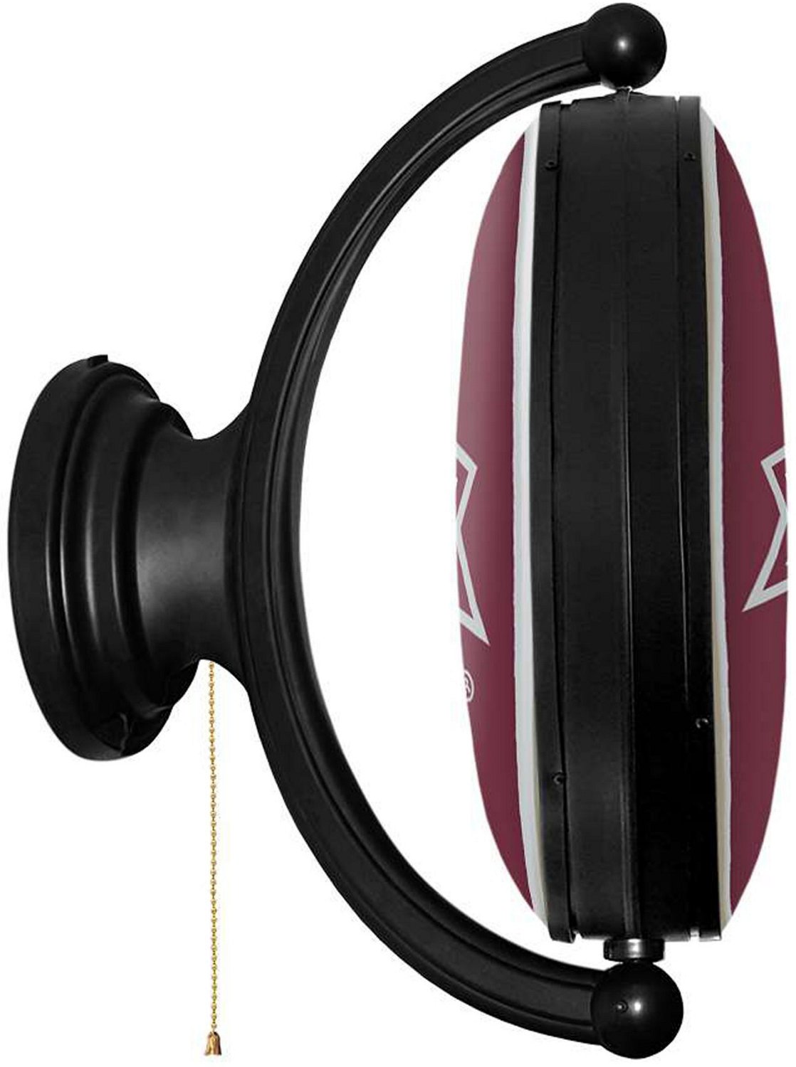 The Fan-Brand Mississippi State University Oval Rotating Lighted Sign - view number 3