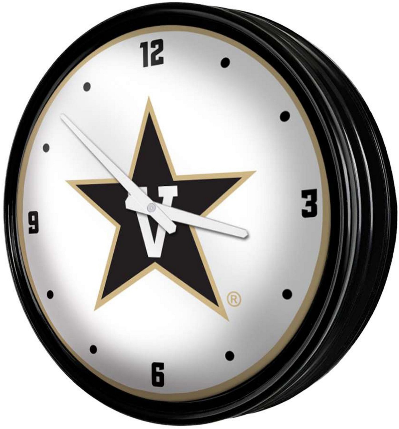 The Fan-Brand Vanderbilt University Retro Lighted Wall Clock - view number 2