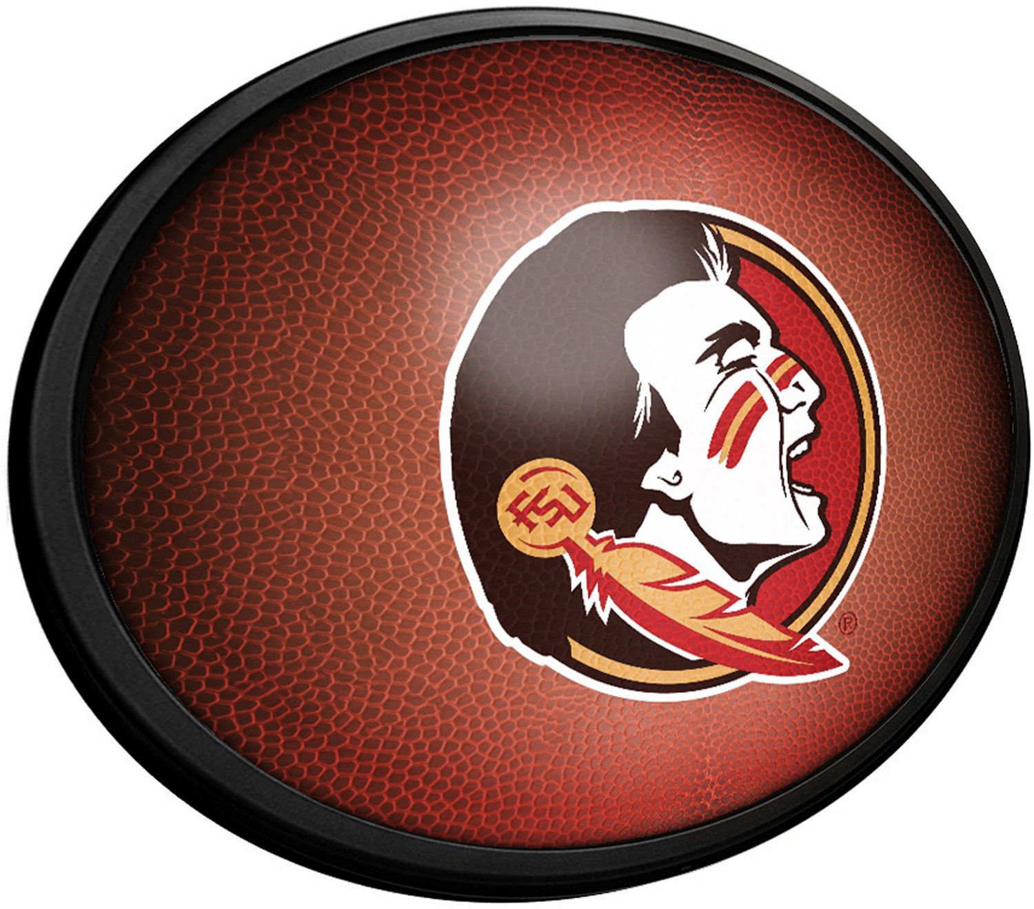 The Fan-Brand Florida State University Pigskin Oval Slimline Lighted Sign - view number 2