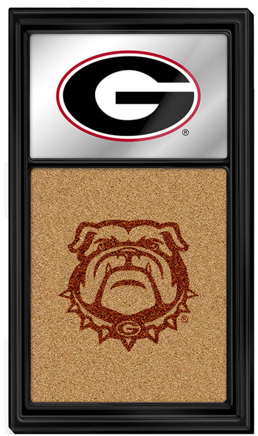 The Fan-Brand University of Georgia Dual Logo Mirrored Cork Note Board - view number 1