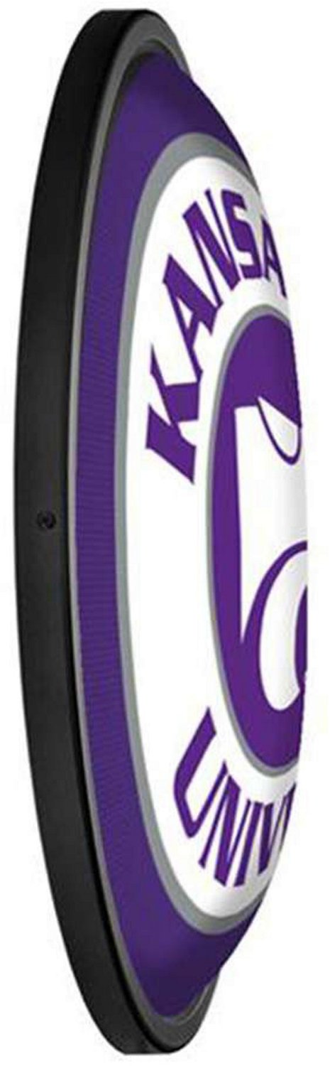The Fan-Brand Kansas State University Round Slimline Lighted Sign - view number 3