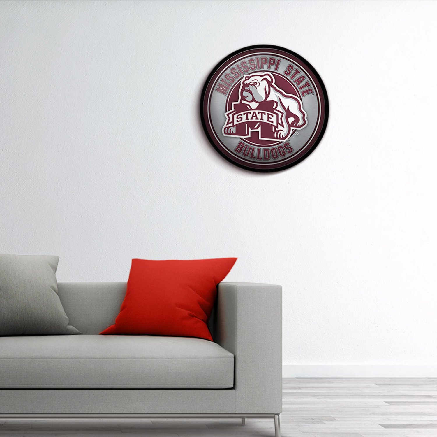 The Fan-Brand Mississippi State University Mascot Modern Mirrored Disc Sign - view number 3