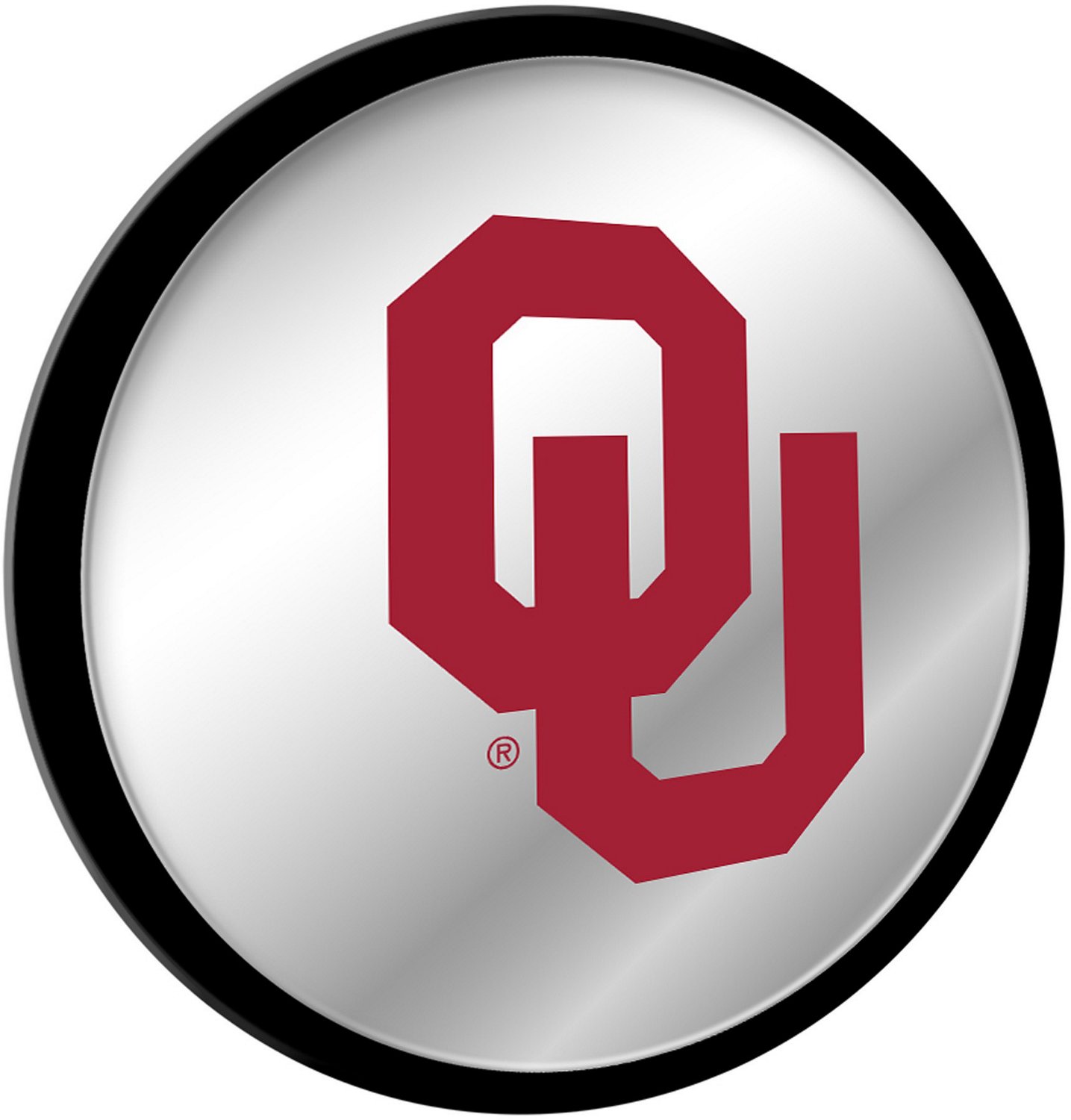 The Fan-Brand University of Oklahoma Modern Disc Mirrored Wall Sign - view number 2