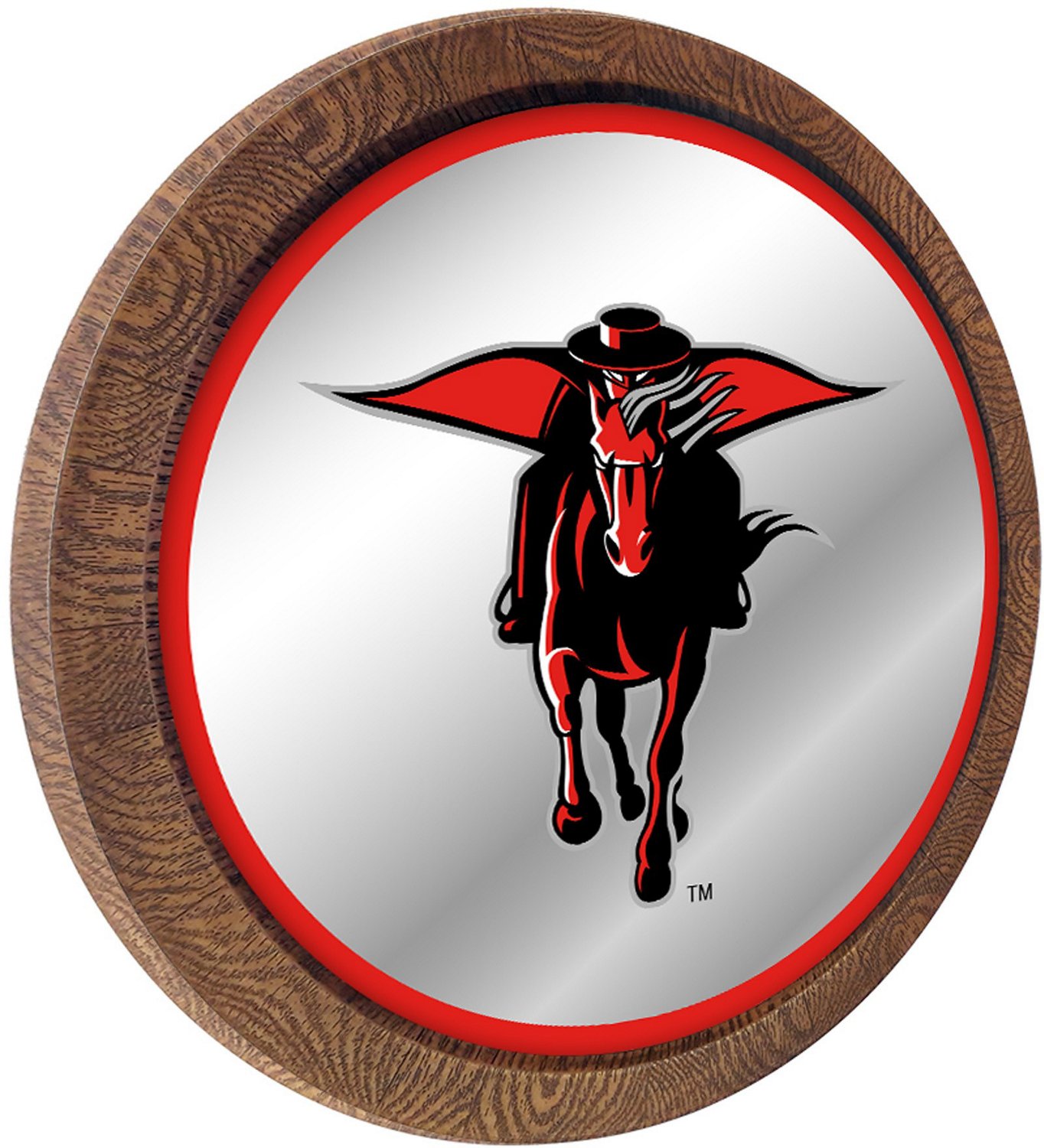 The Fan-Brand Texas Tech University Mascot Barrel Top Mirrored Wall Sign - view number 2