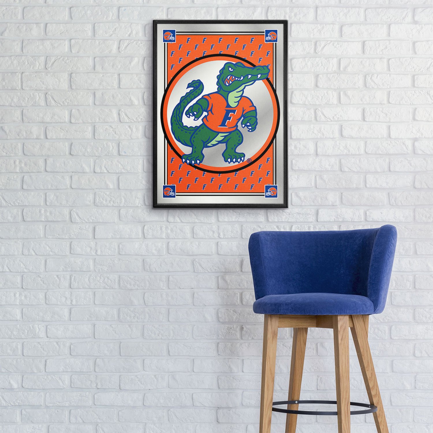 The Fan-Brand University of Florida Team Spirit Mascot Framed Mirrored Wall Sign - view number 3