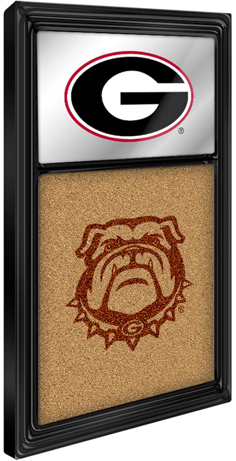 The Fan-Brand University of Georgia Dual Logo Mirrored Cork Note Board - view number 2