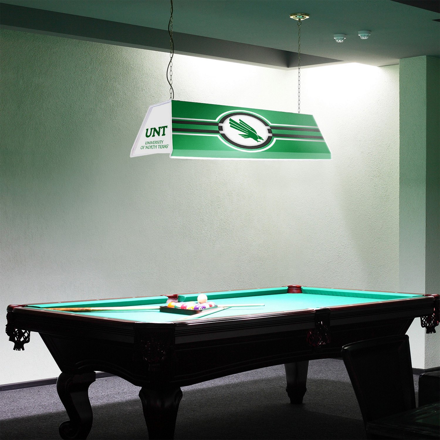 The Fan-Brand University of North Texas Edge Glow Pool Table Light - view number 3
