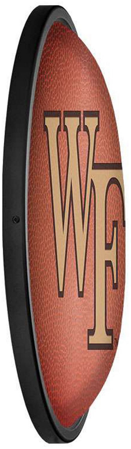 The Fan-Brand Wake Forest University Pigskin Oval Slimline Lighted Wall Sign - view number 3
