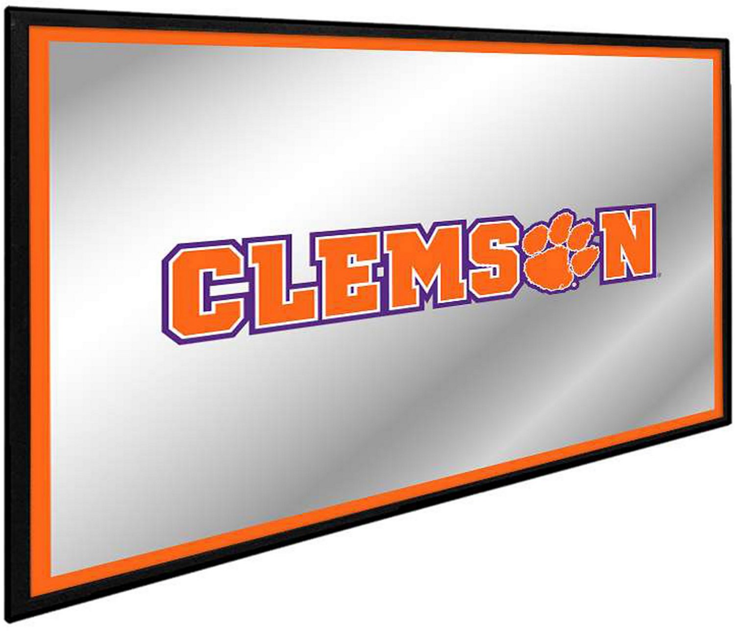 The Fan-Brand Clemson University Framed Mirrored Wall Sign - view number 2