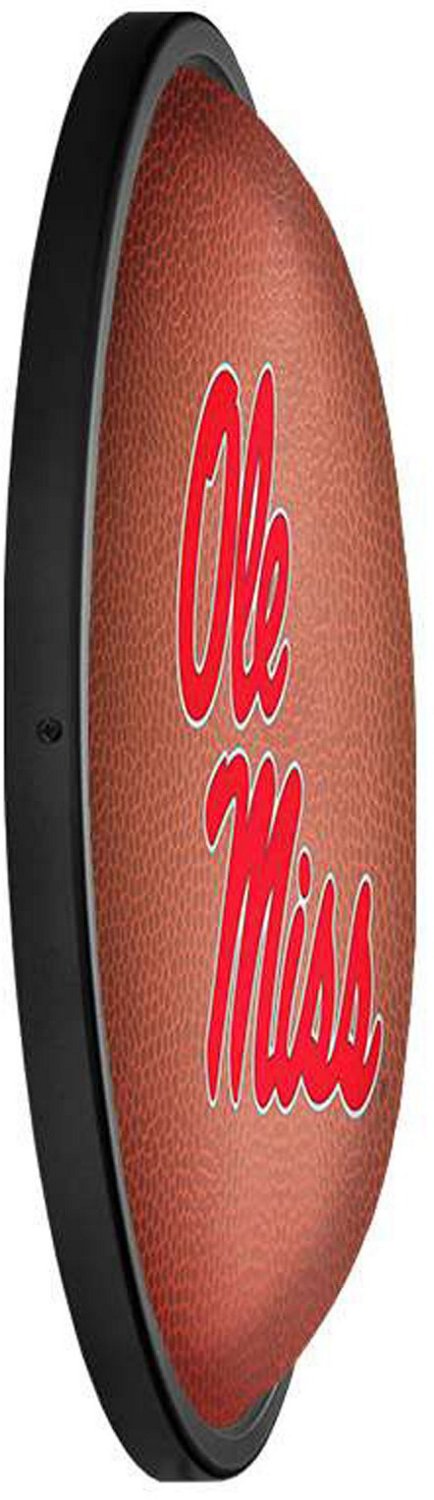The Fan-Brand University of Mississippi Pigskin Oval Slimline Lighted Sign - view number 3
