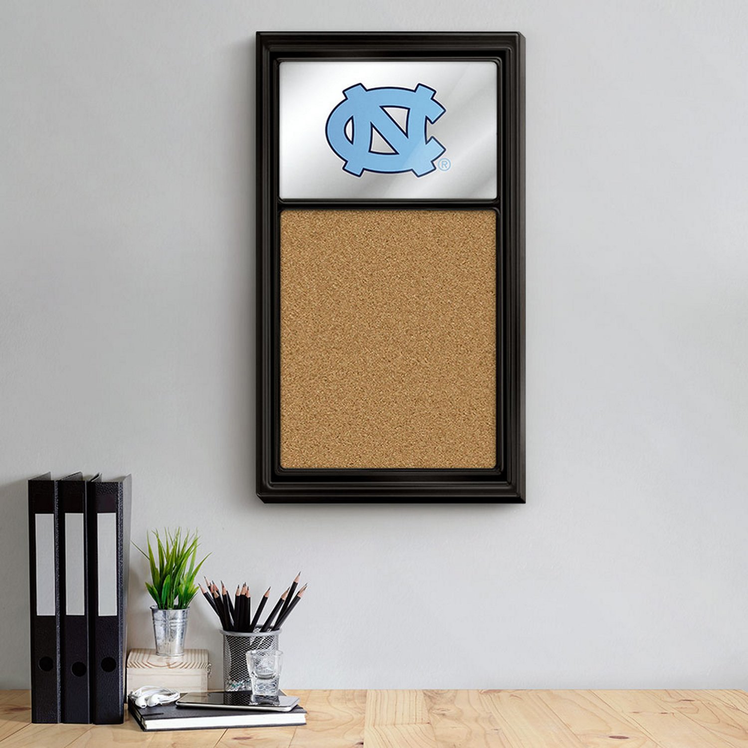 The Fan-Brand University of North Carolina Mirrored Cork Note Board - view number 3