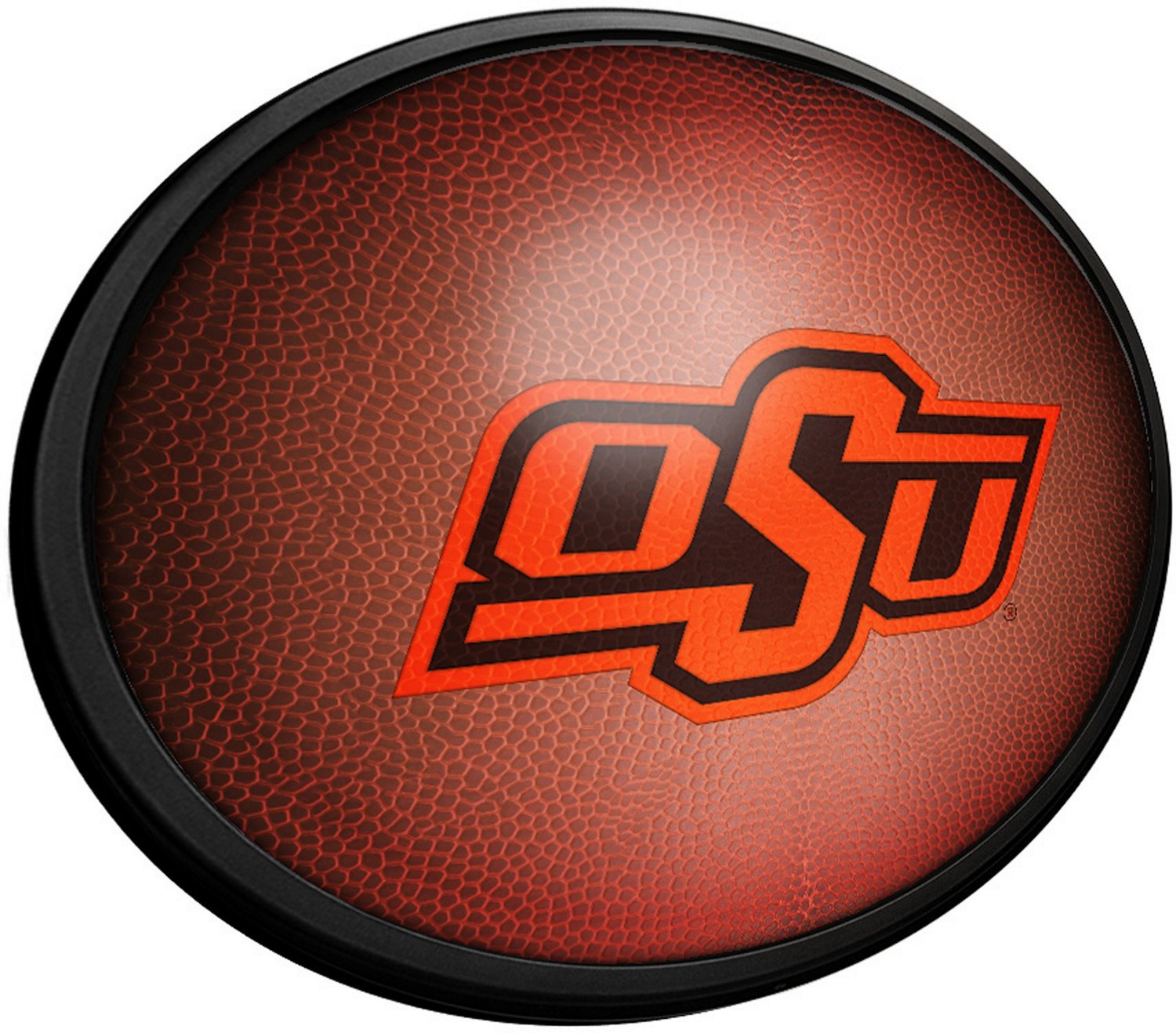 The Fan-Brand Oklahoma State University Pigskin Oval Slimline Lighted Wall Sign - view number 2