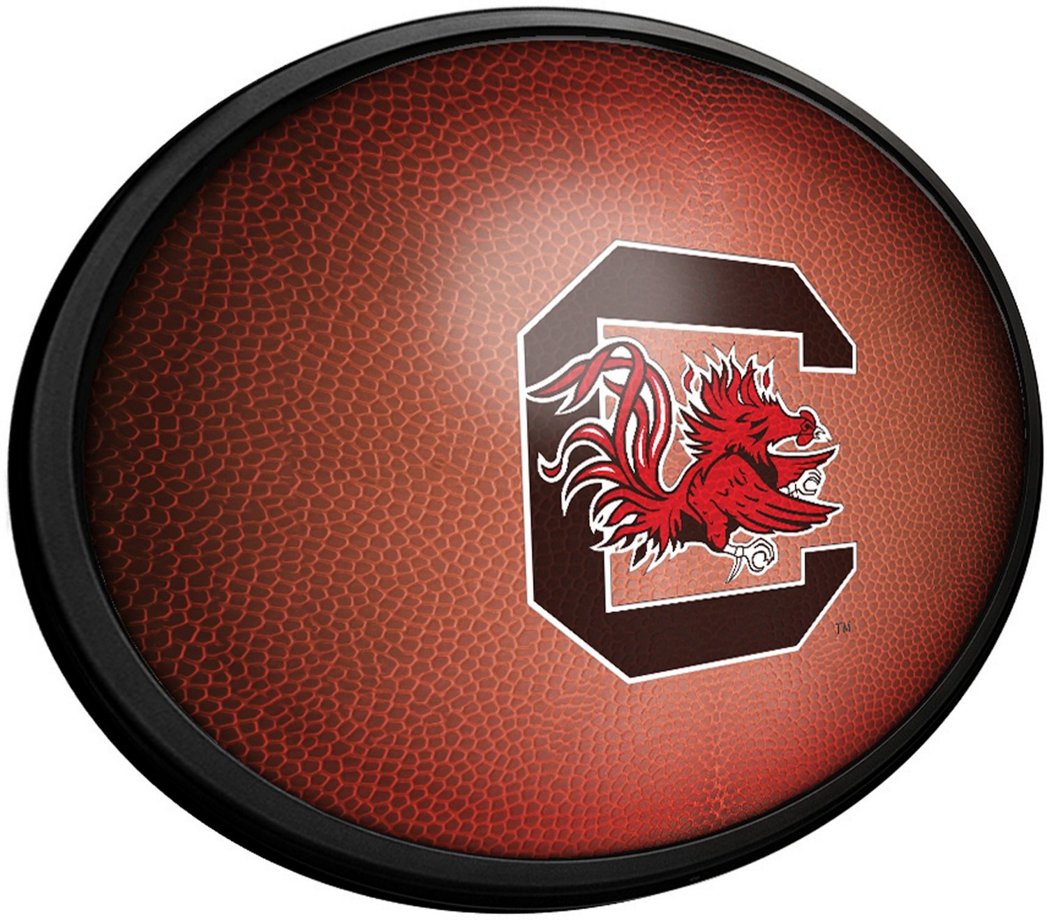 The Fan-Brand University of South Carolina Pigskin Oval Slimline Lighted Wall Sign - view number 2