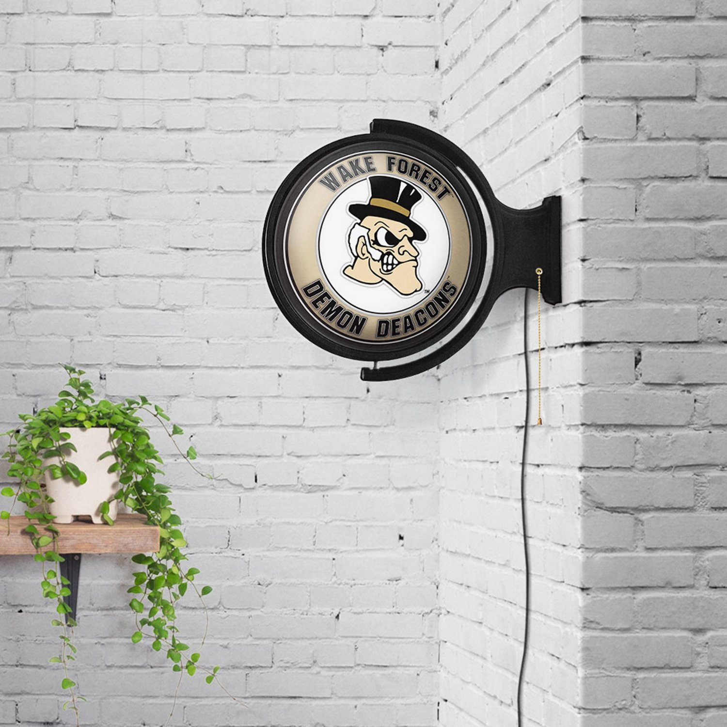 The Fan-Brand Wake Forest University Mascot Original Round Rotating Lighted Sign  - view number 4