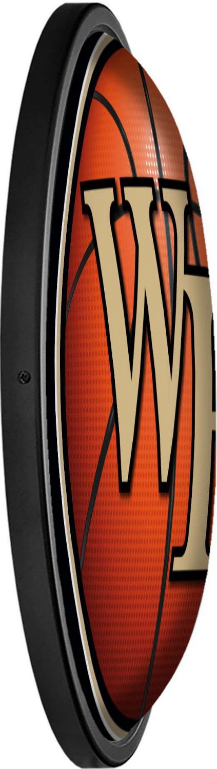 The Fan-Brand Wake Forest University Basketball Round Slimline Lighted Wall Sign - view number 3