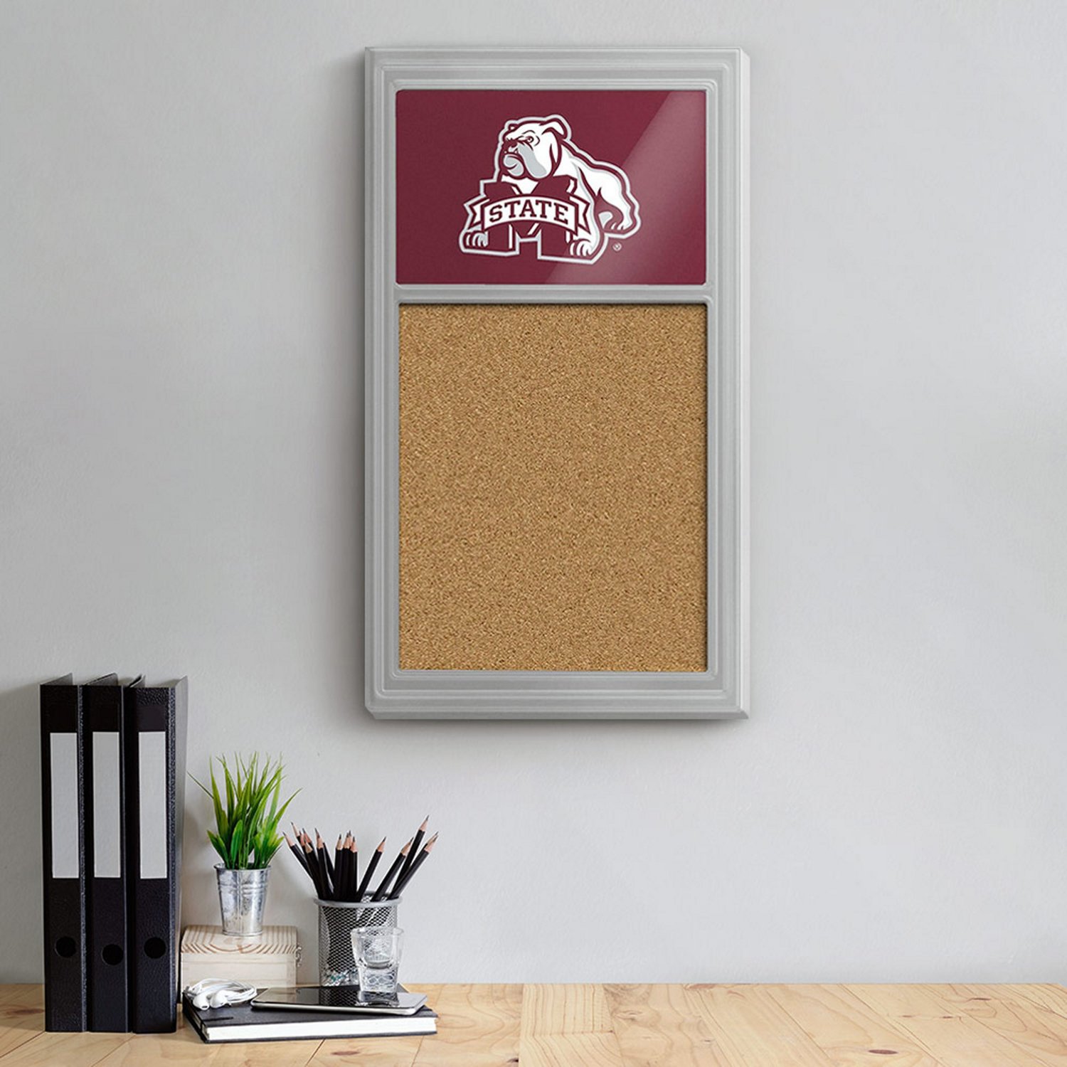 The Fan-Brand Mississippi State University Bully Cork Note Board - view number 3