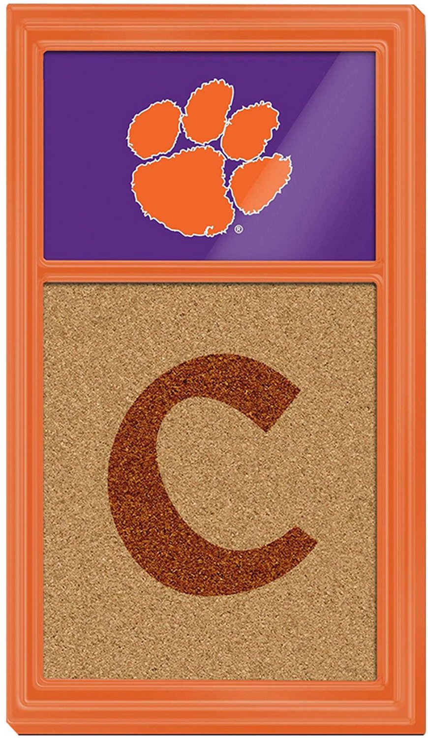The Fan-Brand Clemson University Dual Logo Cork Note Board - view number 1