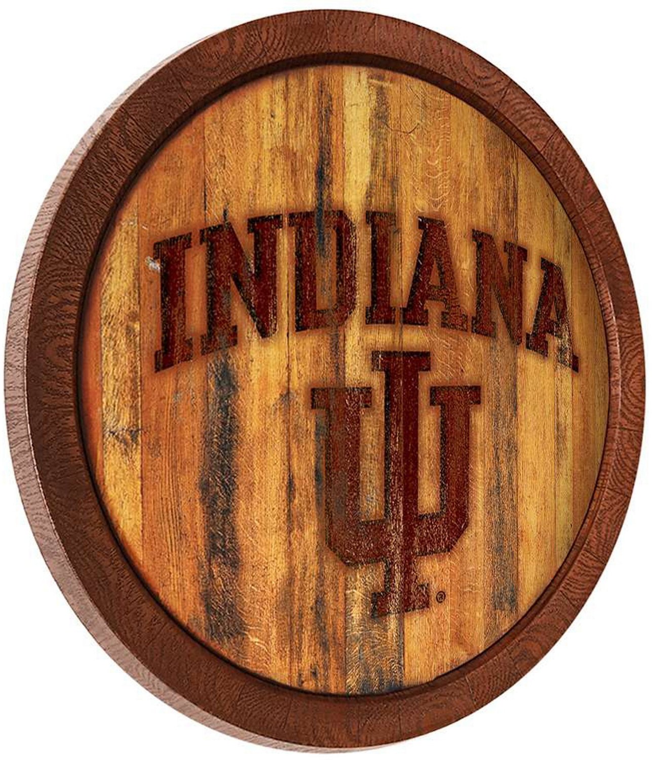 The Fan-Brand Indiana University Faux Barrel Top Sign  - view number 2