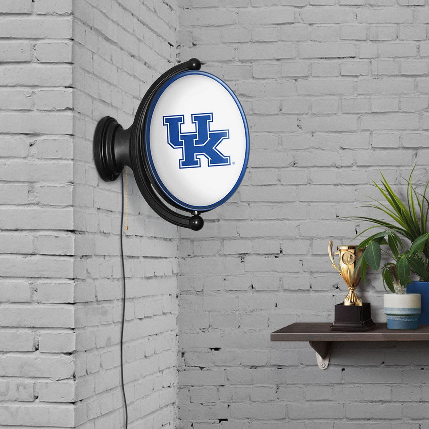 The Fan-Brand University of Kentucky Oval Rotating Lighted Sign - view number 4