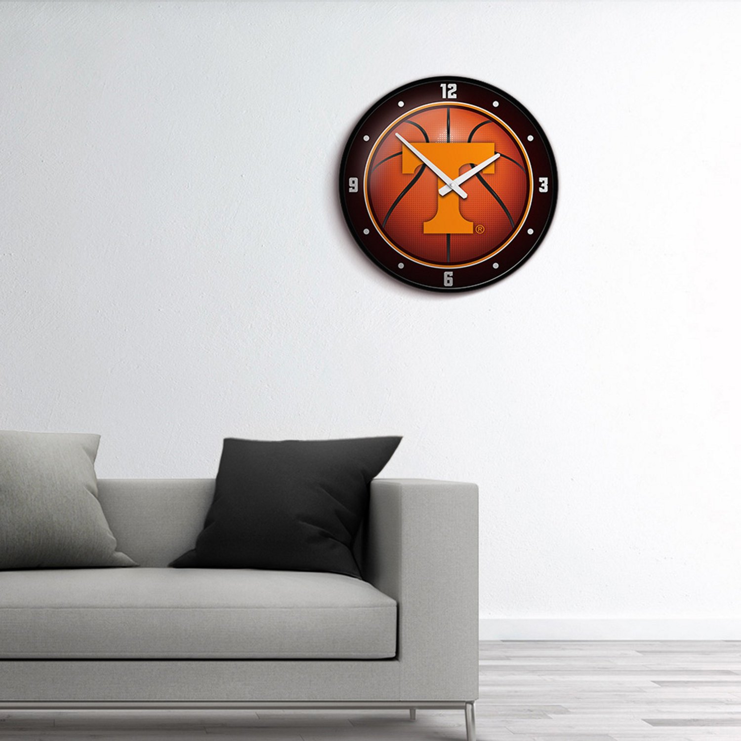The Fan-Brand University of Tennessee: Basketball Modern Disc Clock  - view number 3