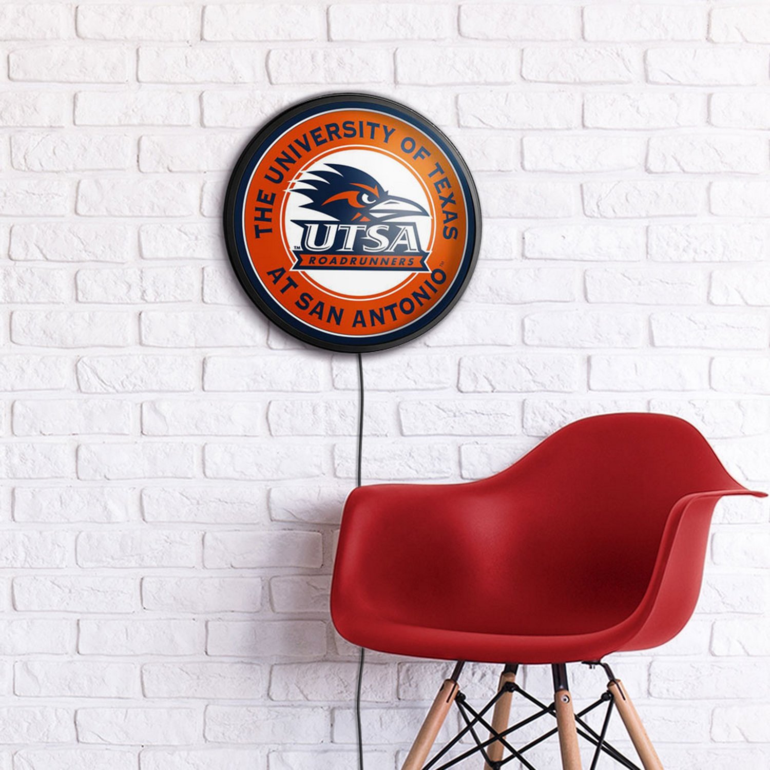 The Fan-Brand University of Texas at San Antonio Round Slimline Lighted Wall Sign - view number 4