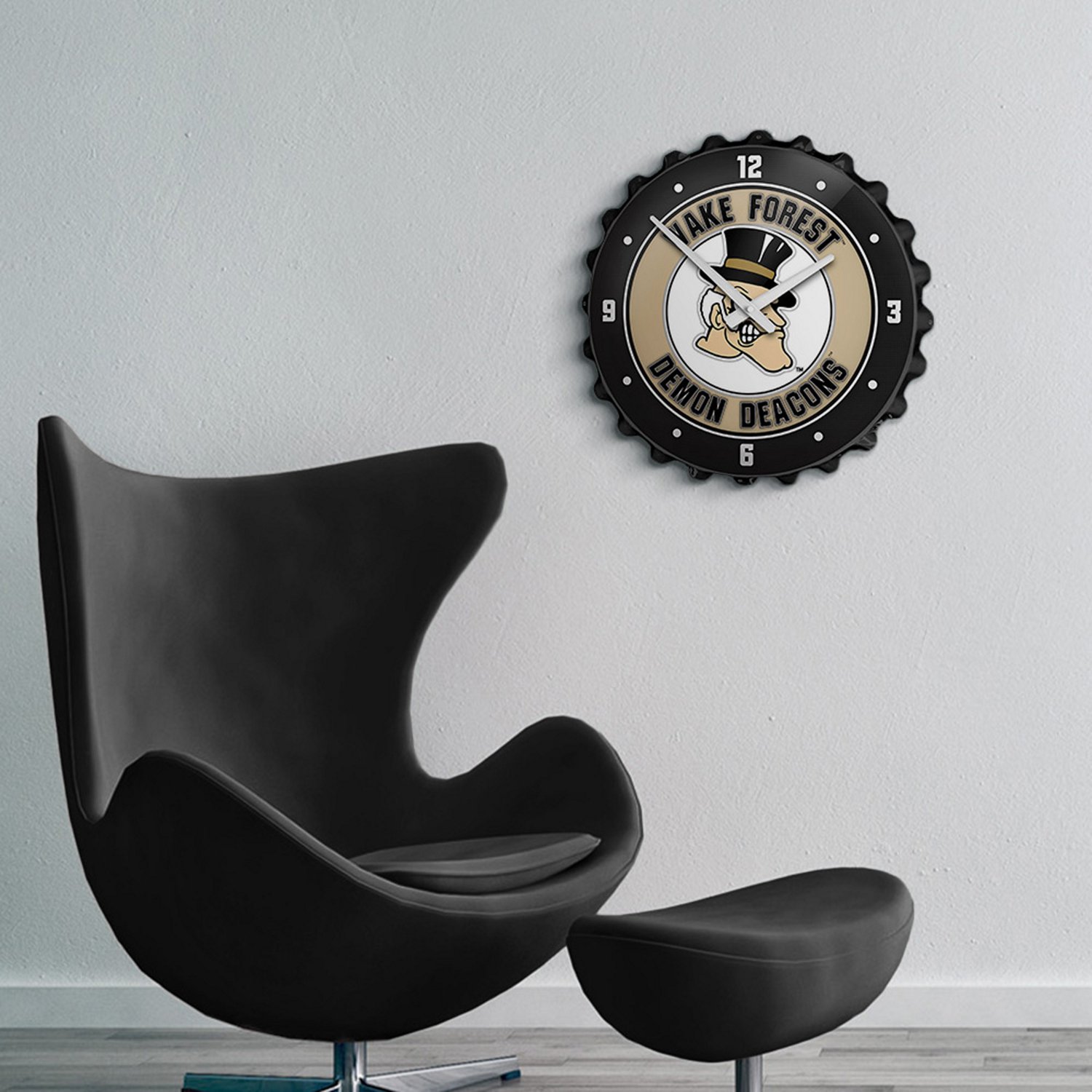 The Fan-Brand Wake Forest University Mascot Bottle Cap Clock - view number 3