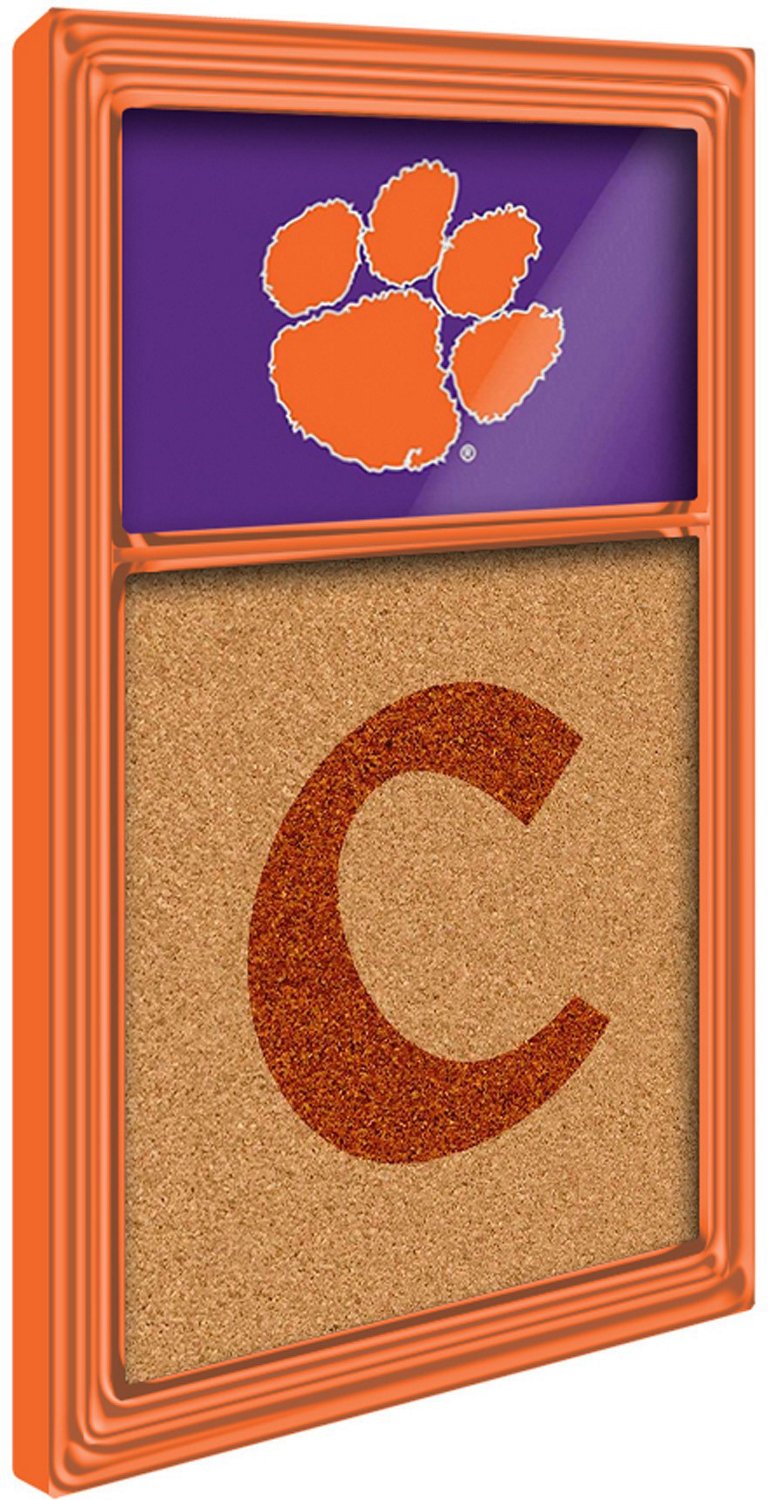 The Fan-Brand Clemson University Dual Logo Cork Note Board - view number 2