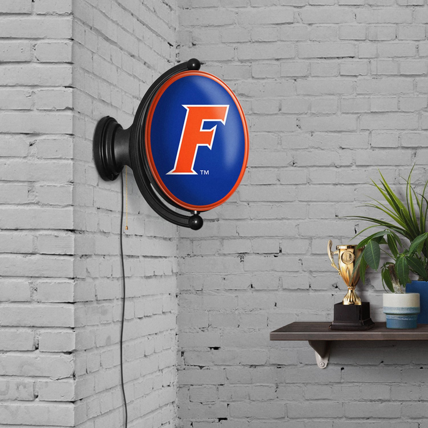The Fan-Brand University of Florida F Oval Rotating Lighted Sign - view number 4