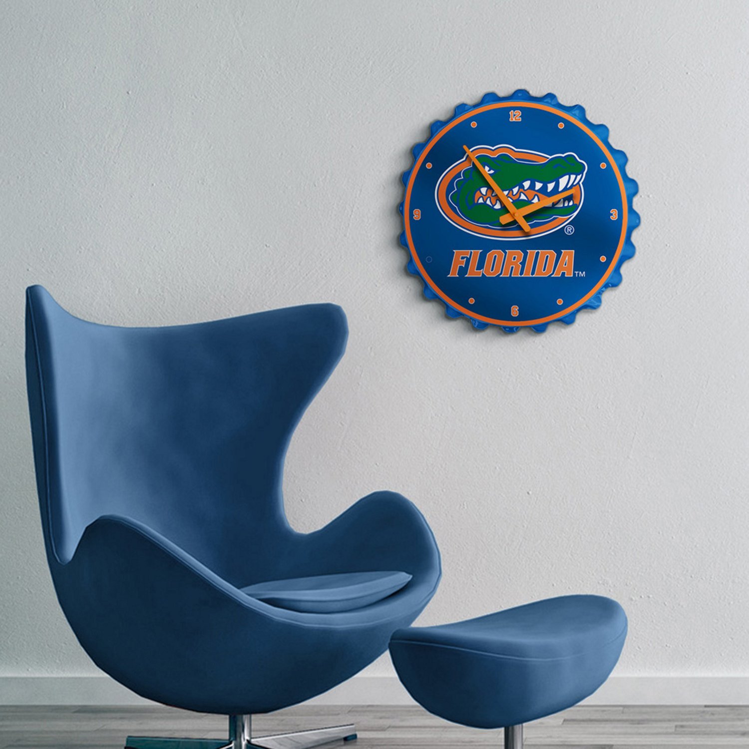 The Fan-Brand University of Florida Bottle Cap Clock  - view number 3