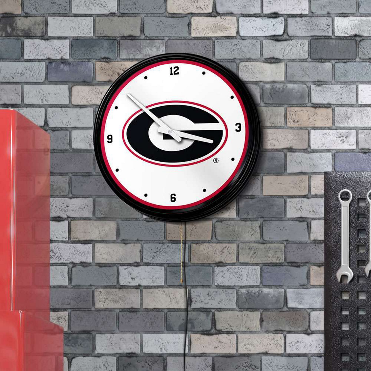 The Fan-Brand University of Georgia Retro Lighted Wall Clock - view number 3