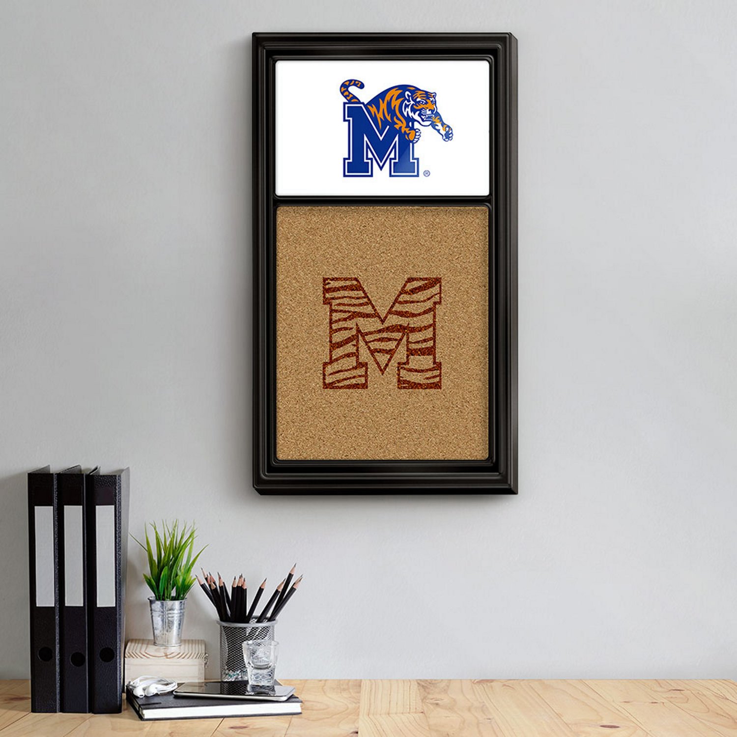 The Fan-Brand University of Memphis Dual Logo Cork Note Board - view number 3