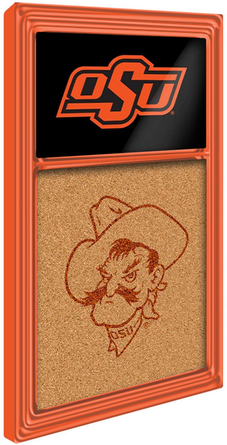 The Fan-Brand Oklahoma State University Dual Logo Cork Note Board - view number 2