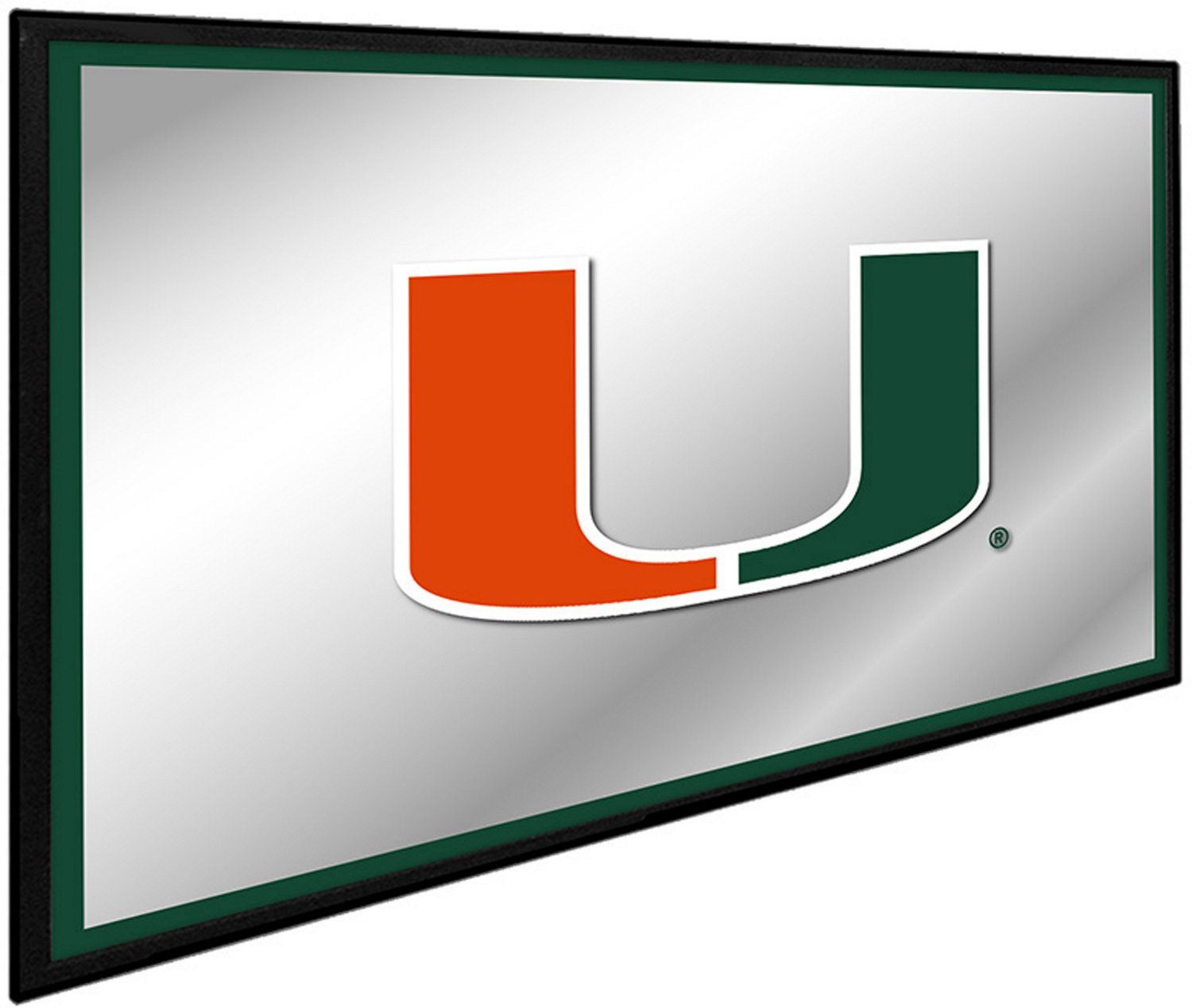 The Fan-Brand University of Miami Framed Mirrored Wall Sign - view number 2