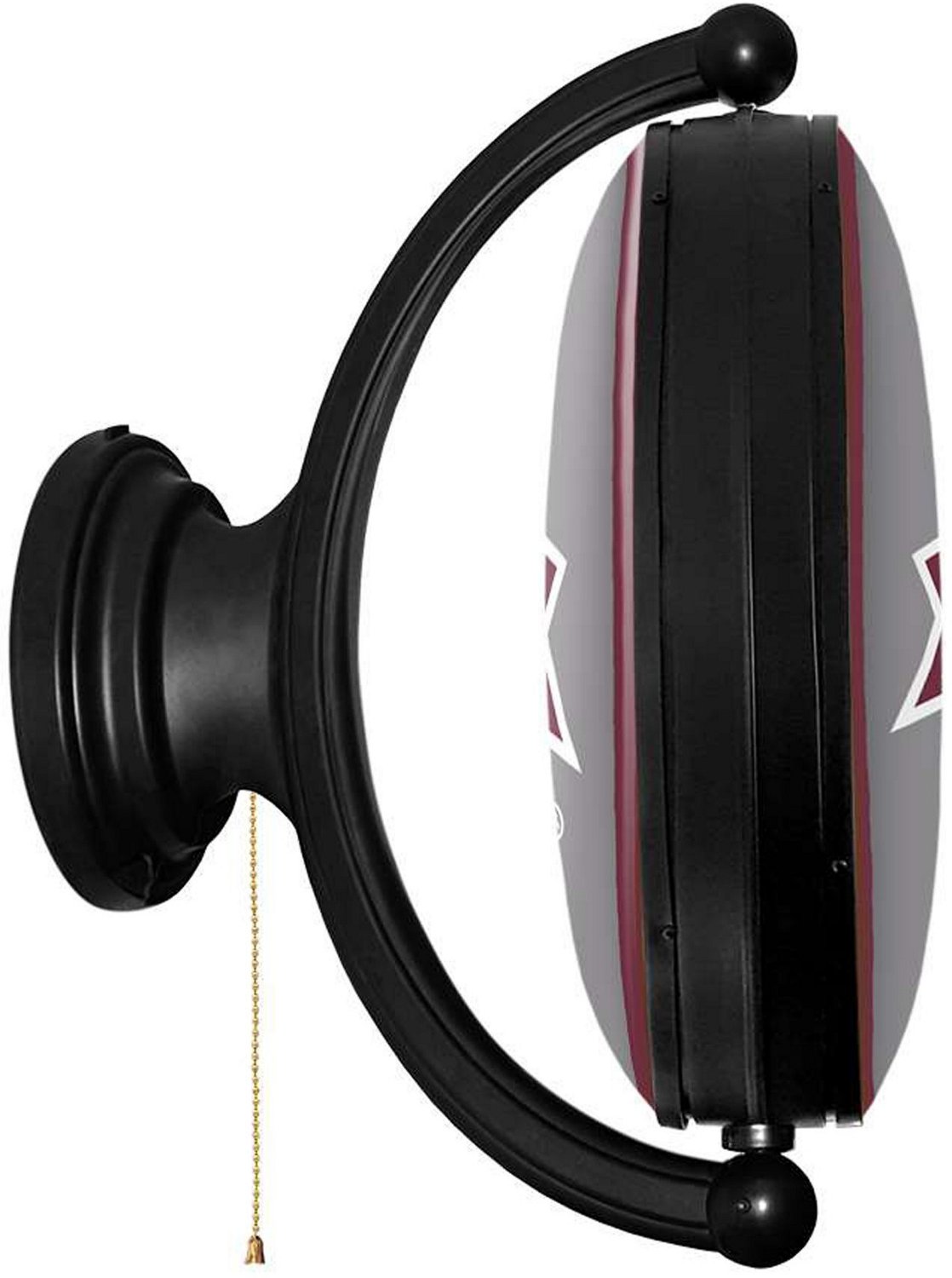 The Fan-Brand Mississippi State University Oval Rotating Lighted Sign - view number 3