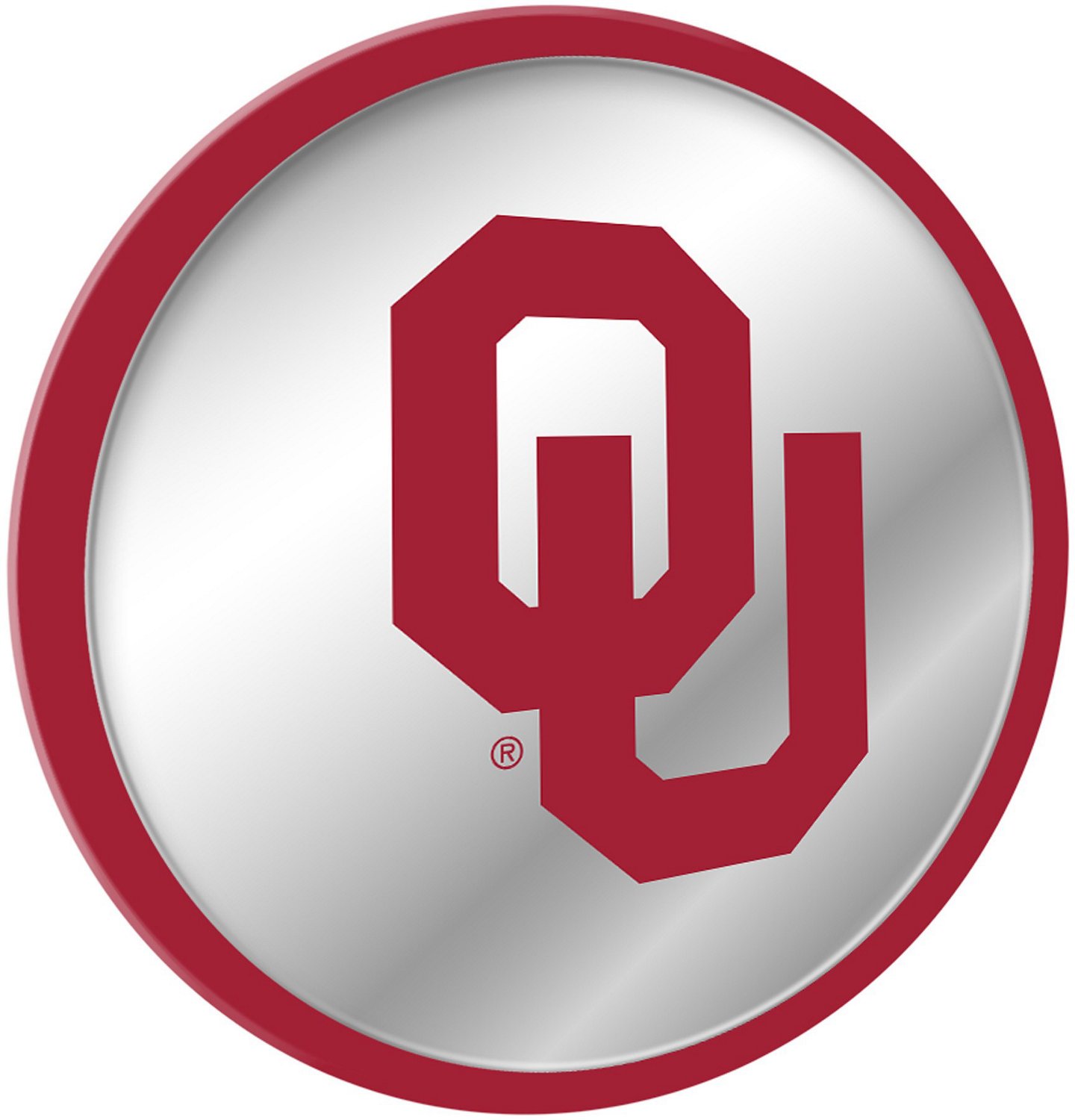The Fan-Brand University of Oklahoma Modern Disc Mirrored Wall Sign - view number 2