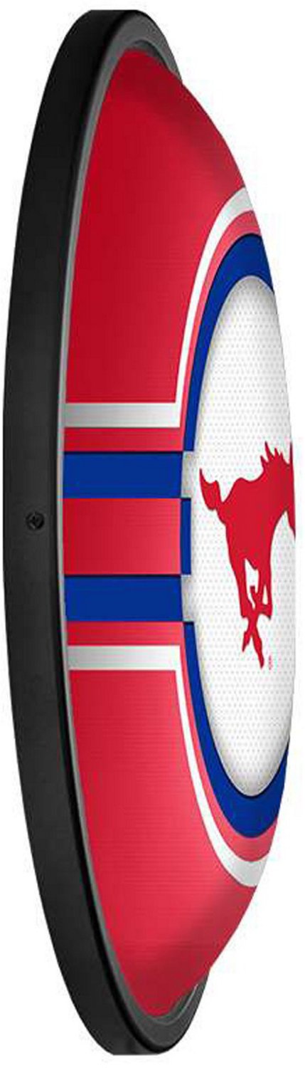 The Fan-Brand Southern Methodist University Red Oval Slimline Lighted Wall Sign - view number 3