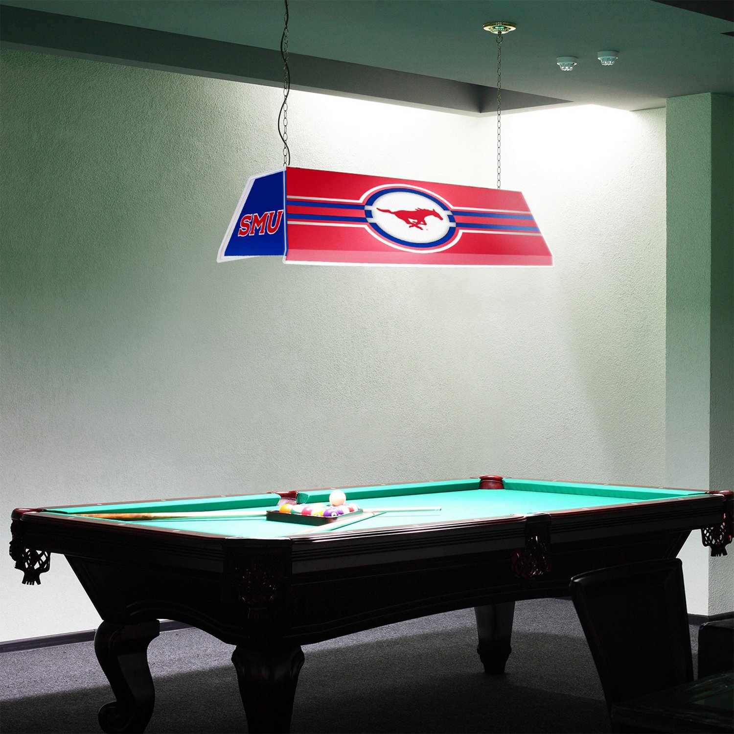 The Fan-Brand Southern Methodist University Edge Glow Pool Table Light - view number 3